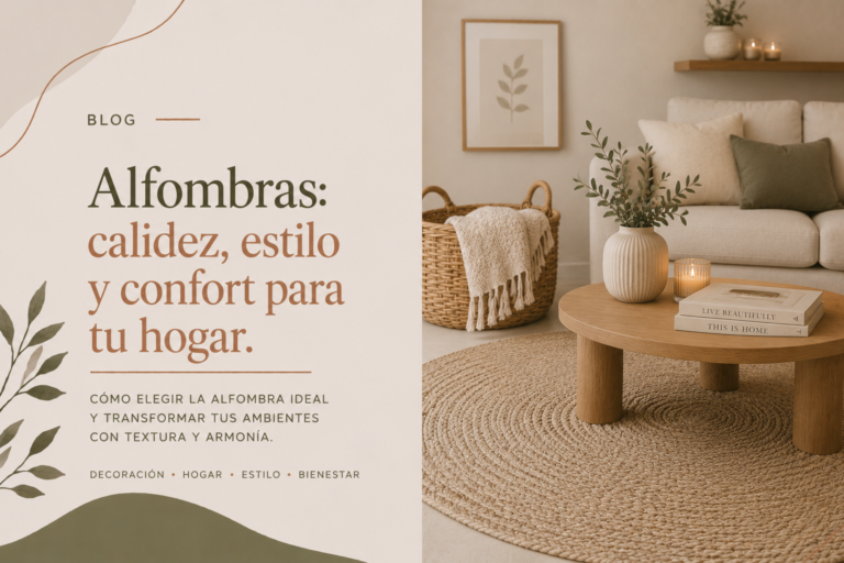 Alfombras: cómo transformar tus ambientes con calidez y textura