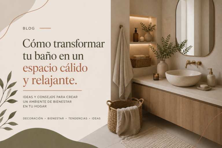 Cómo transformar tu baño en un espacio cálido y relajante
