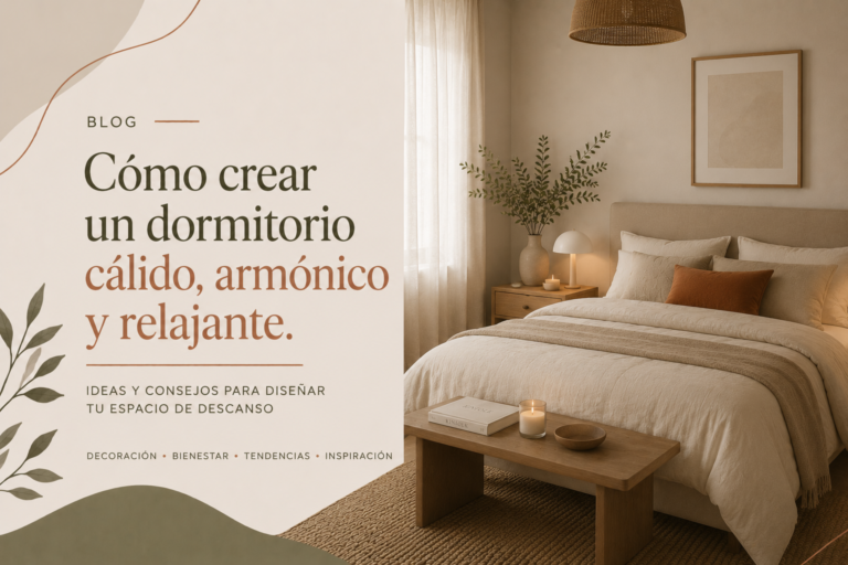 Cómo crear un dormitorio cálido, armónico y relajante