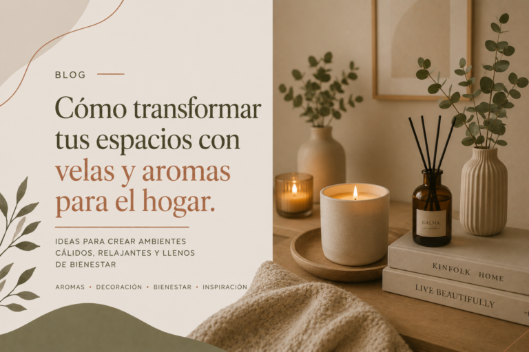 Cómo transformar tus espacios con velas y aromas para el hogar