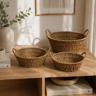 Cestas seagrass ovaladas x3