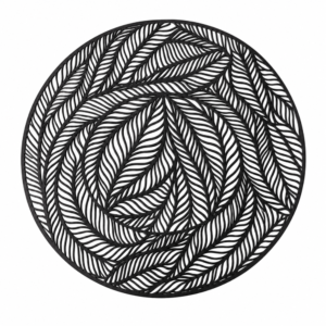 Individual Leaf PVC Negro